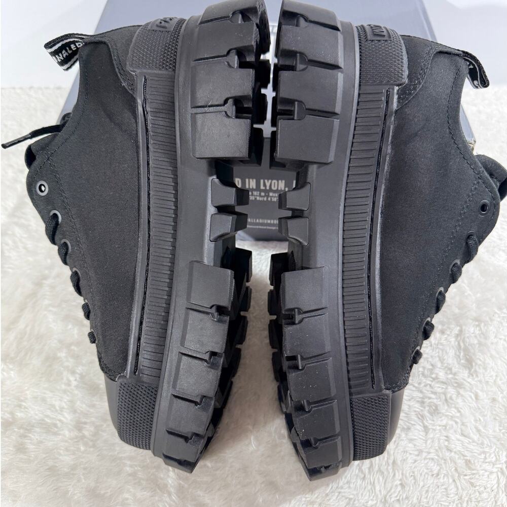 Palladium Revolt Lo Tx Blk/Blk Lug Platform Heel Combat Style New in Box - Picture 3 of 6